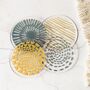 Coasters Set Of Four, Mustard And Grey, thumbnail 4 of 7