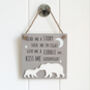 Hanging Wooden Plaque For Baby Nursery, thumbnail 1 of 4