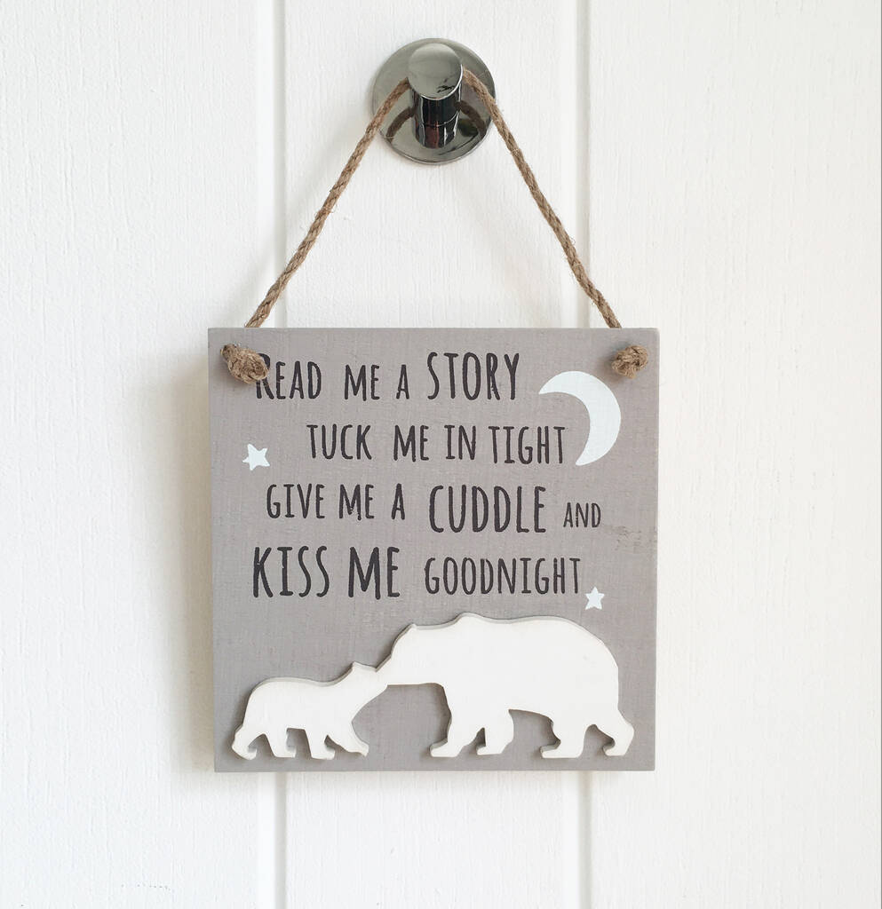 Hanging Wooden Plaque For Baby Nursery, 1 of 4