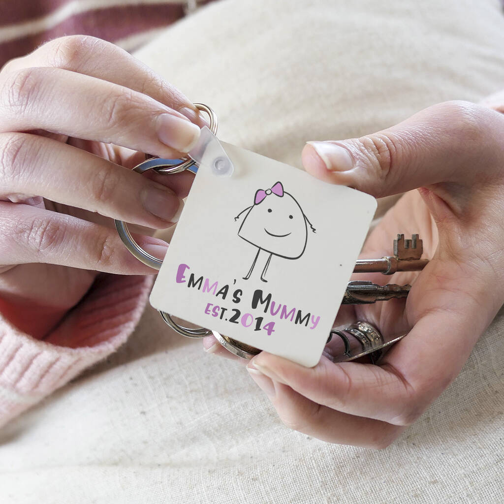 Image of Personalised Mummy Character Keyring