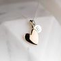 'Totally Devoted' Personalised Heart Charm Necklace, thumbnail 10 of 11