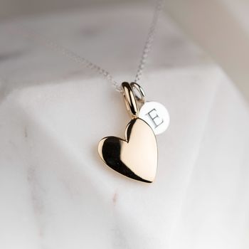 'Totally Devoted' Personalised Heart Charm Necklace, 10 of 11