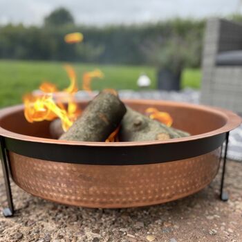 Hand Hammered Copper Fire Pit, 3 of 6