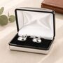 Personalised Rugby Ball Cufflinks, thumbnail 4 of 7