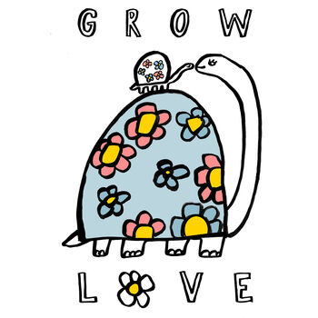 Grow Love Mother Turtle Print, 2 of 4