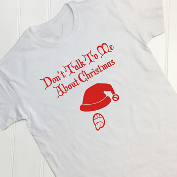 Personalised Bah Humbug Hate Christmas T Shirt, 4 of 11