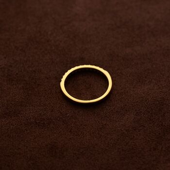 Gold Multiple Stone Band Ring, Personalised Rings, 6 of 6