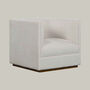 Richlin Crosshatch Cream Armchair, thumbnail 3 of 7