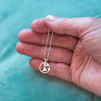 'You're My World' Sterling Silver Globe Necklace, 3 of 10