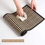 Brown Stripe Bamboo Table Runner, thumbnail 2 of 9