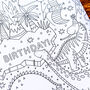 Happy Birthday Dinosaur Giant Colour In Activity Poster, thumbnail 6 of 8