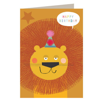 Lion Happy Birthday Card, 2 of 5