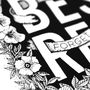 'Do Your Best Forget The Rest' Hand Lettered Print, thumbnail 3 of 8