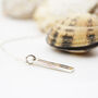 Engraved Sterling Silver Bar Necklace, thumbnail 2 of 4