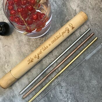 Luxury Straw And Brush Party Gift Set, 8 of 9