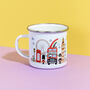 Personalised Children's London Bus Enamel Mug, thumbnail 6 of 7