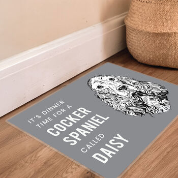 Dog Feeding Mat Non Slip Personalised Dog Gifts, 4 of 7