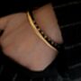 Torque Angled Pave Cuff 18k Gold Waterproof Bracelet, thumbnail 6 of 10