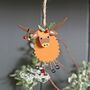Christmas Highland Cow Coo Hanging Decoration, thumbnail 1 of 2