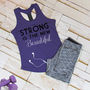 Gym Strong Is Tri Dri Vest, thumbnail 4 of 4