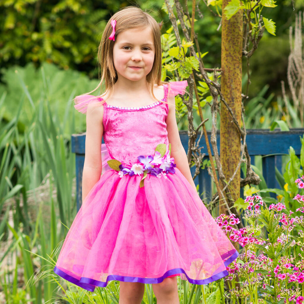 Personalised Pink Flower Fairy Dress By Time To Dress Up ...
