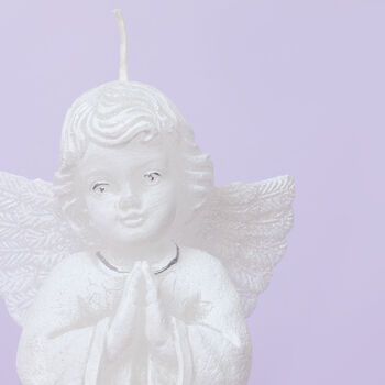G Decor Blessing Christmas Angel Candle, 4 of 6
