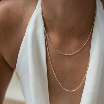 Sterling Silver Standard Belcher Chain, 2 of 4