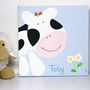 Personalised Farm Cow Nursery Canvas, thumbnail 4 of 7