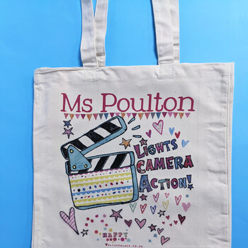 Lights, Camera, Action Personalised Bag, 2 of 5