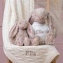 Personalised Beige Blossom Toffee Moon Blanket Gift Set, thumbnail 2 of 5