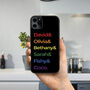 iPhone Case Of Family And Pet Names 12 13 14 15 Se, thumbnail 1 of 2