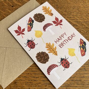 Autumn Themed Children Activity Birthday Cards, 3 of 4