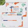 Personalised Tropical Desk Planner For Friends, thumbnail 2 of 3
