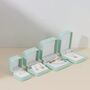 Monaco D’or Gold Mint Green Ombré Travel Jewellery Box, thumbnail 3 of 4