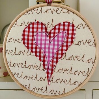 Valentine Embroidery Hoops, 3 of 4