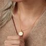 18ct Gold Digestive Biscuit Charm Necklace, thumbnail 1 of 6