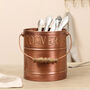 Country Kitchen Copper Cutlery Caddy Bucket, thumbnail 3 of 8