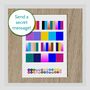 Personalised Secret Message Greetings Card Puzzle Art, thumbnail 11 of 12