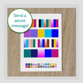Personalised Secret Message Greetings Card Puzzle Art, 11 of 12