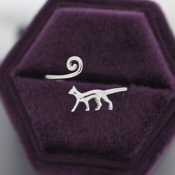 Adjustable Cat Ring In Sterling Silver, 5 of 10