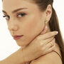 Sterling Silver Dangle Drop Northernstar Stud Earrings, thumbnail 5 of 7