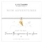 Just To Say Bracelet Gift, Just To Say New Adventure Gold Paper Plane Charm Bracelet Gift, thumbnail 1 of 3