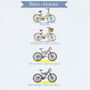Personalised Cycling Family Print, thumbnail 8 of 12