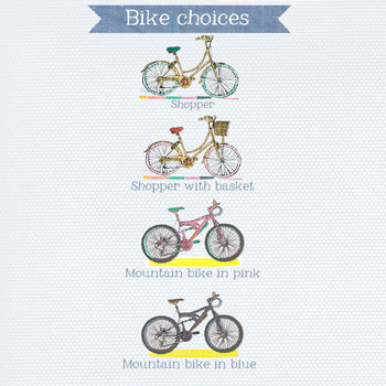 Personalised Cycling Family Print, 8 of 12