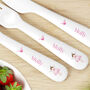 Personalised Fairy Princess Plastic Cutlery Set, thumbnail 3 of 3