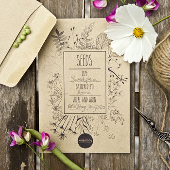 Seed Collecting Envelopes Personalised Gardening Gift, 4 of 6