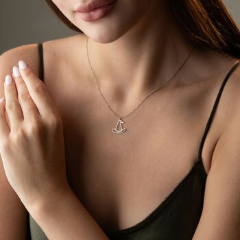 Little Book Of Spells Witch Hat Necklace, 5 of 9