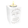 Personalised Wreath Memorial White Tea Light Holder, thumbnail 6 of 7