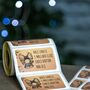 Kraft Style Christmas 76x50mm Roll Labels, thumbnail 1 of 1