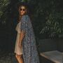 Monochrome Leopard Print Viscose Kimono, thumbnail 3 of 4